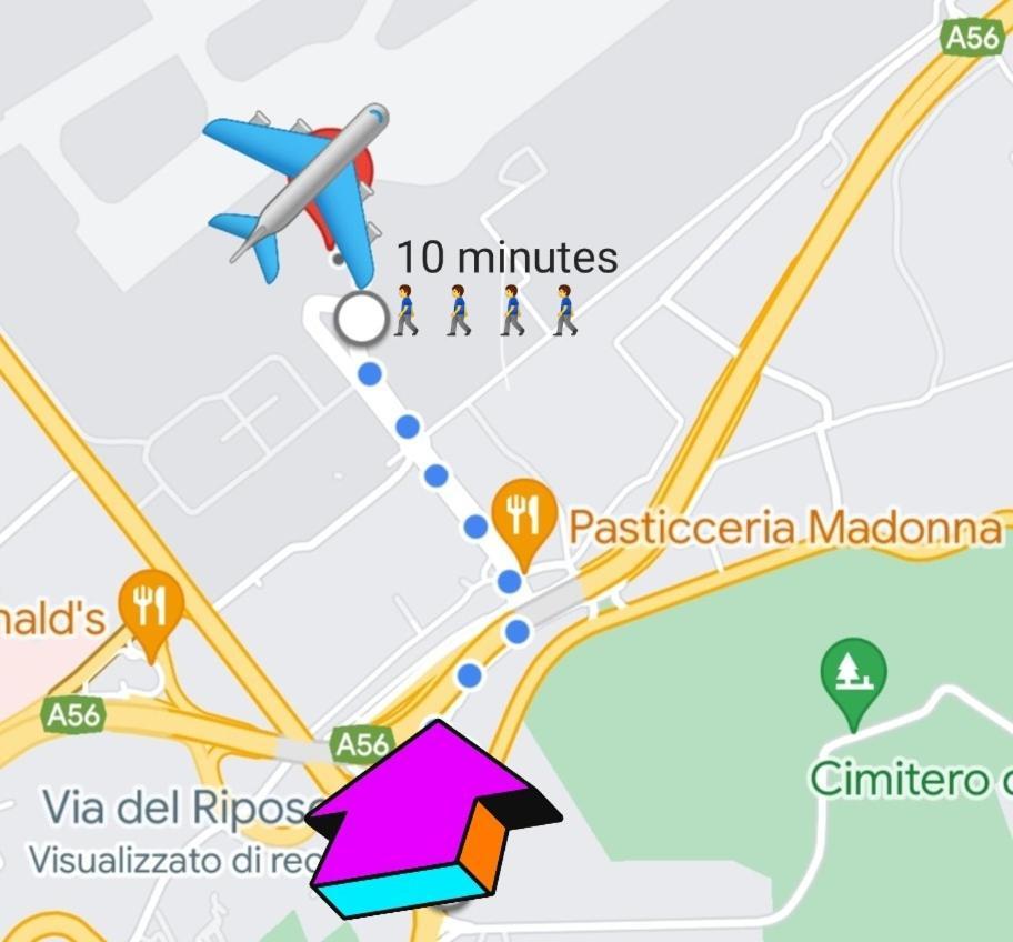 Aircraft Services Rooms Napoli Bagian luar foto